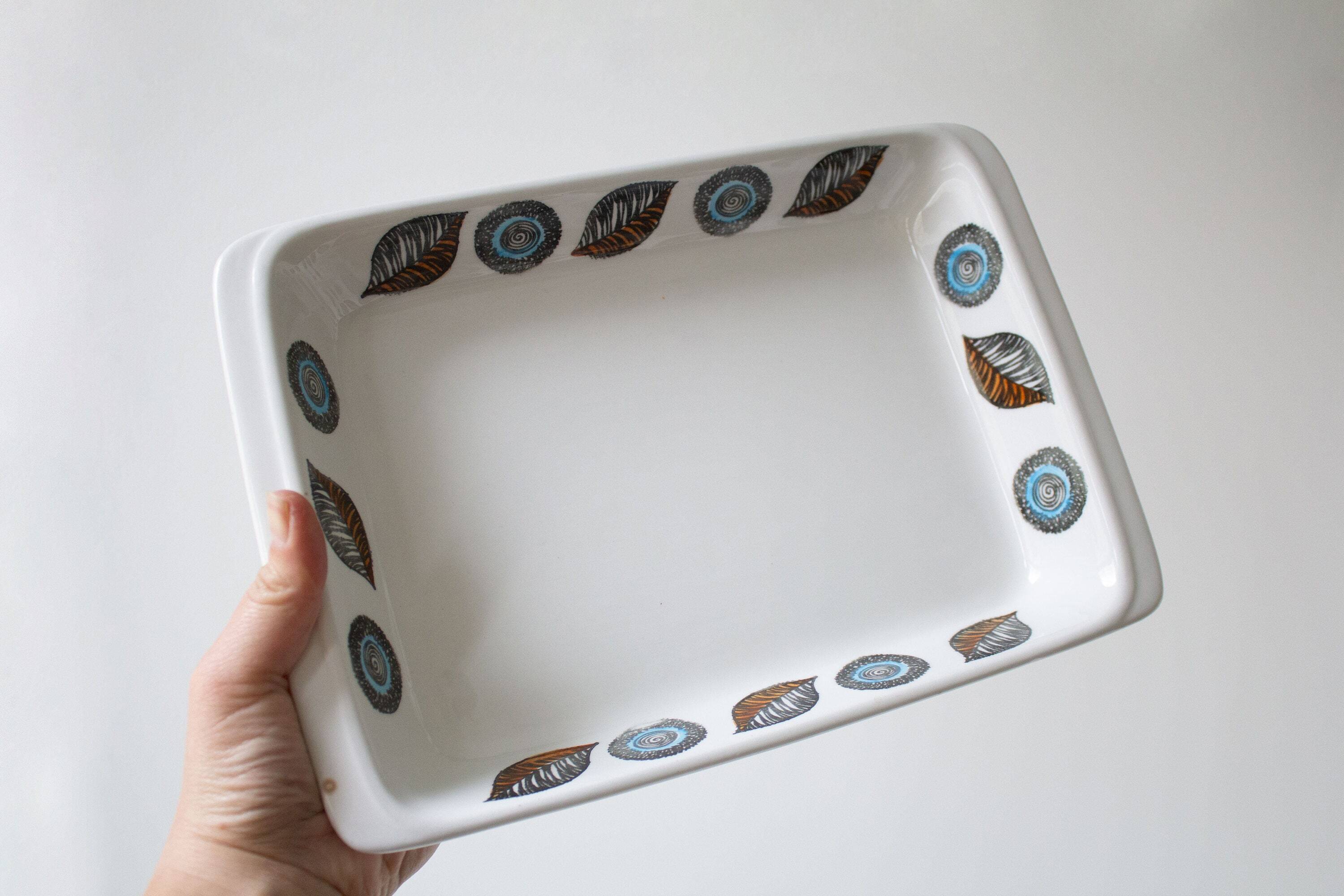 Plat / bol rectangulaire vintage Gefle Suède