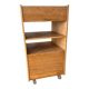 Oak serving trolley
