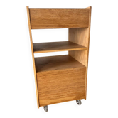Oak serving trolley
