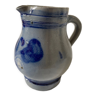 Alsace stoneware pitcher