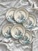 6 flat ironstone plates "Hollyhock" Gien