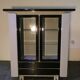 Bicolour lacquered wood bar cabinet, Italy, 1980s