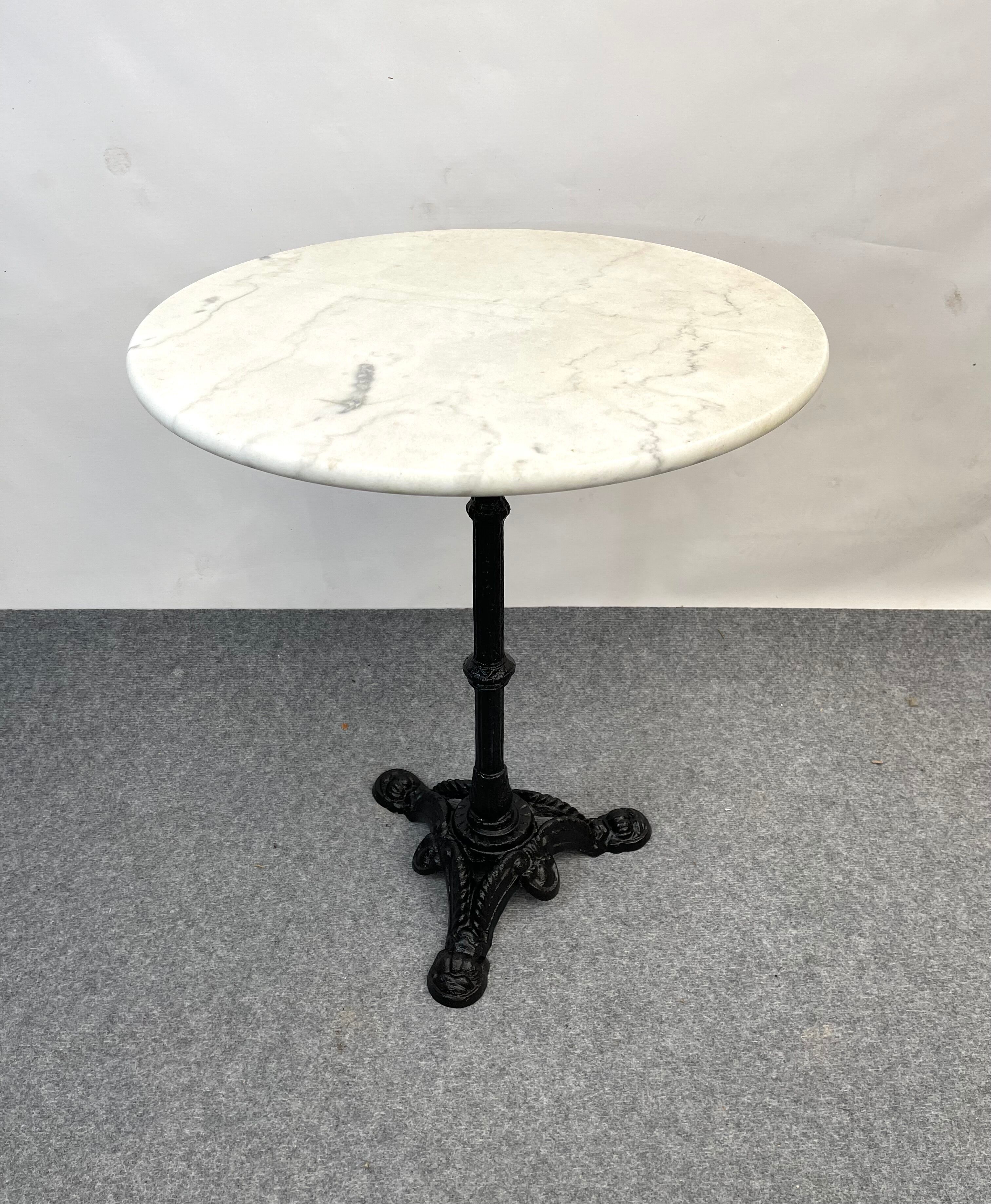 Parisian coffee bistro table marble tray