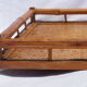 Tray in bamboo and wood