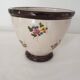 Large ceramic flowerpot with painted flower decoration Signed Massier Vallauris