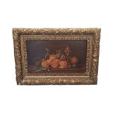 Belgium oil painting by G. Henrotte Fruit Still Life 1914