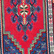 Handwoven wool oriental rug – 220 × 100 cm