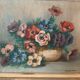 Huile sur toile Georgette Pattein