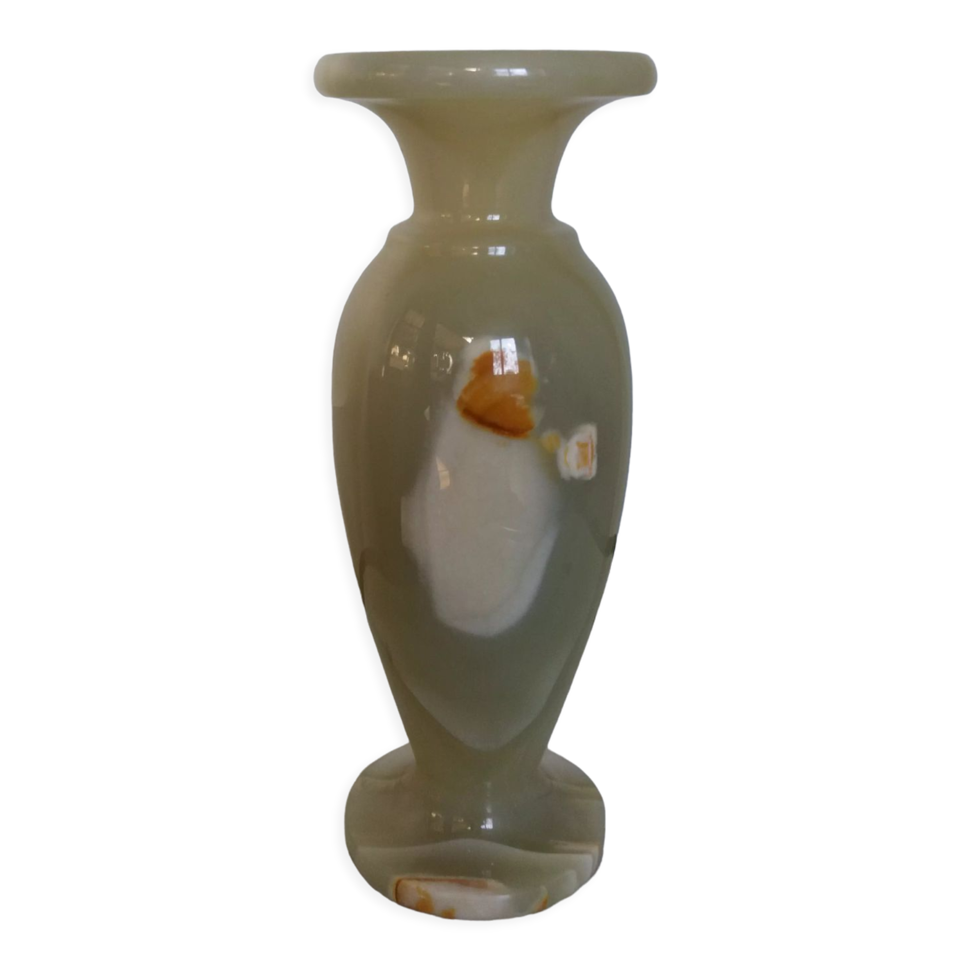 Polished marble vase