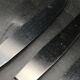 6 table knives in silver metal model coquille