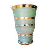 Vase en verre granité