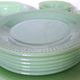 Rare 1950s Fire-King Jadeite "Jane Ray" Dinner & Coffee Service - 32-Pieces