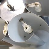 Italian 70s chrome design pendant lamp