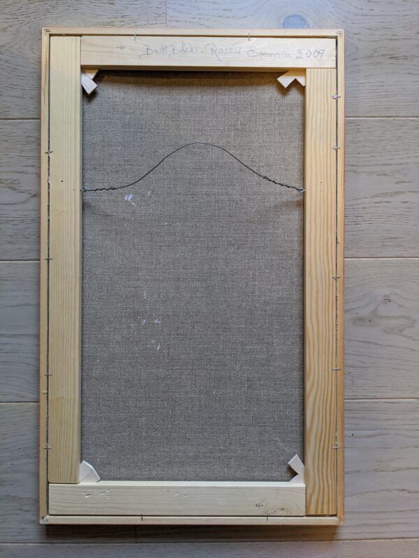 Mid century swedish oil on canvas - 'demoiselle'