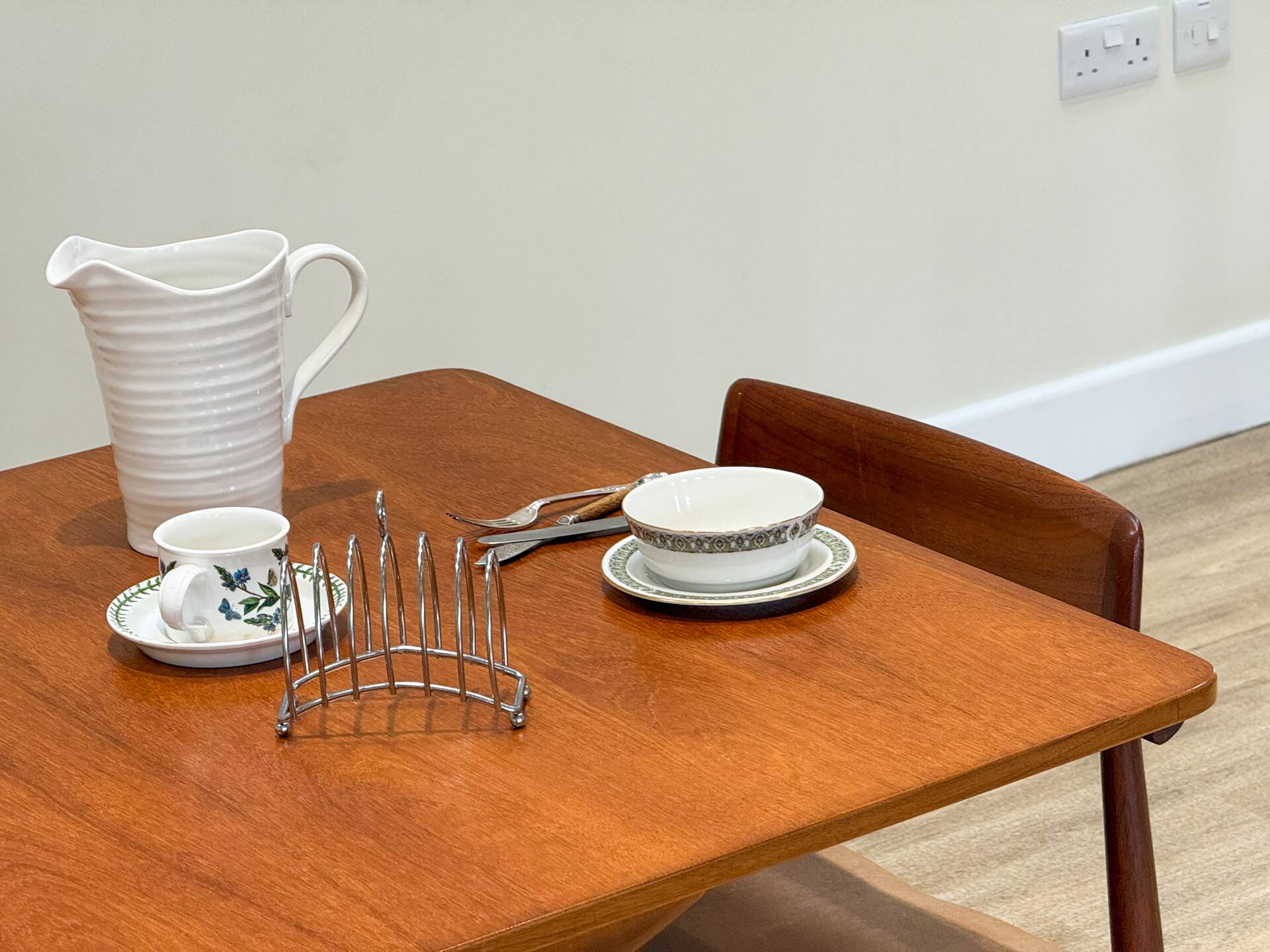 Mid-century McIntosh double extending dining table