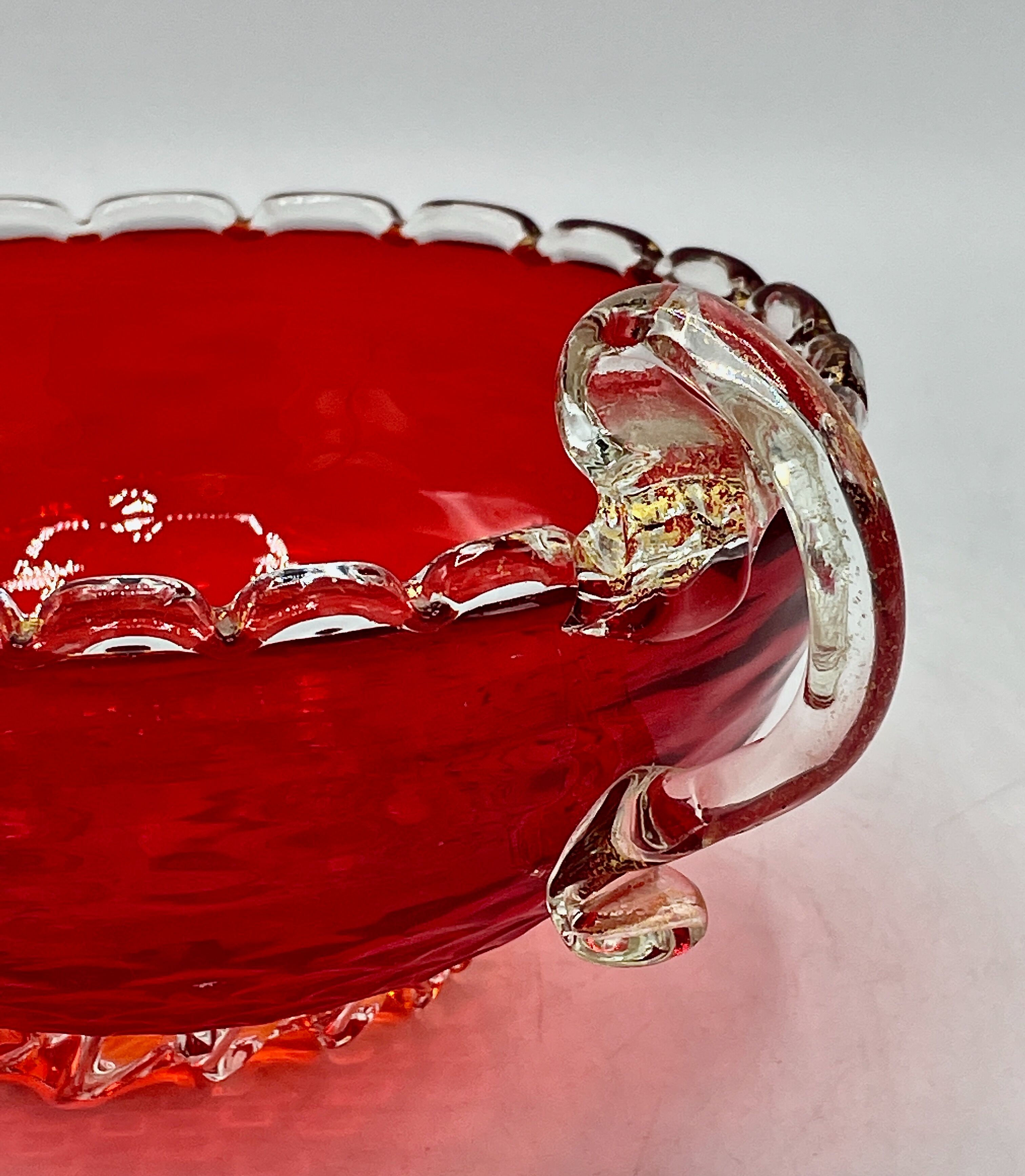 Glass cup, Murano, Italy 1960's