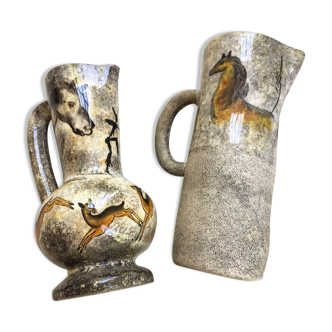 Pichets Vallauris « Lascaux » André Quiron