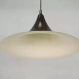Black lacquered metal pendant light