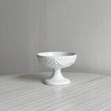 Decorated white porcelain cup