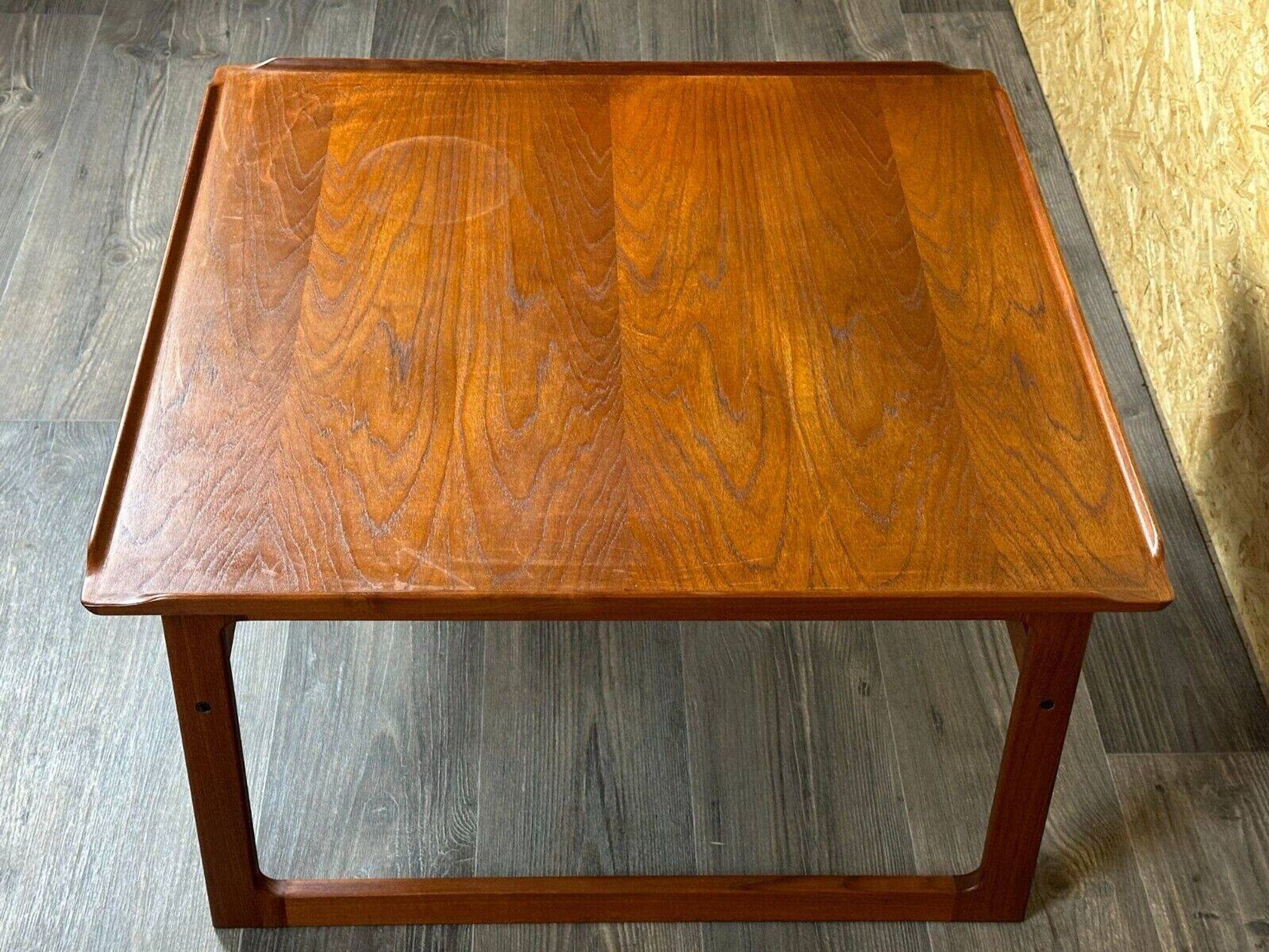 Table basse en teck des années 60-70 Kubus par Jalk Vodder Andersen pour Dyrlund Danemark