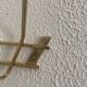 Vintage 1960 gold coat rack 6 hooks balls - 50 x 20 cm