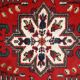 Vintage Persian Carpet Hamadan handmade 70cm x 136cm 1970s, 1C779