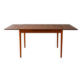 1950s Scandinavian Table with Teak Top and Extensions