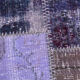 Purple tones vintage patchwork rug 304x215cm