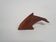Scandinavian modern solid teak dolphin sculpture, 1950's