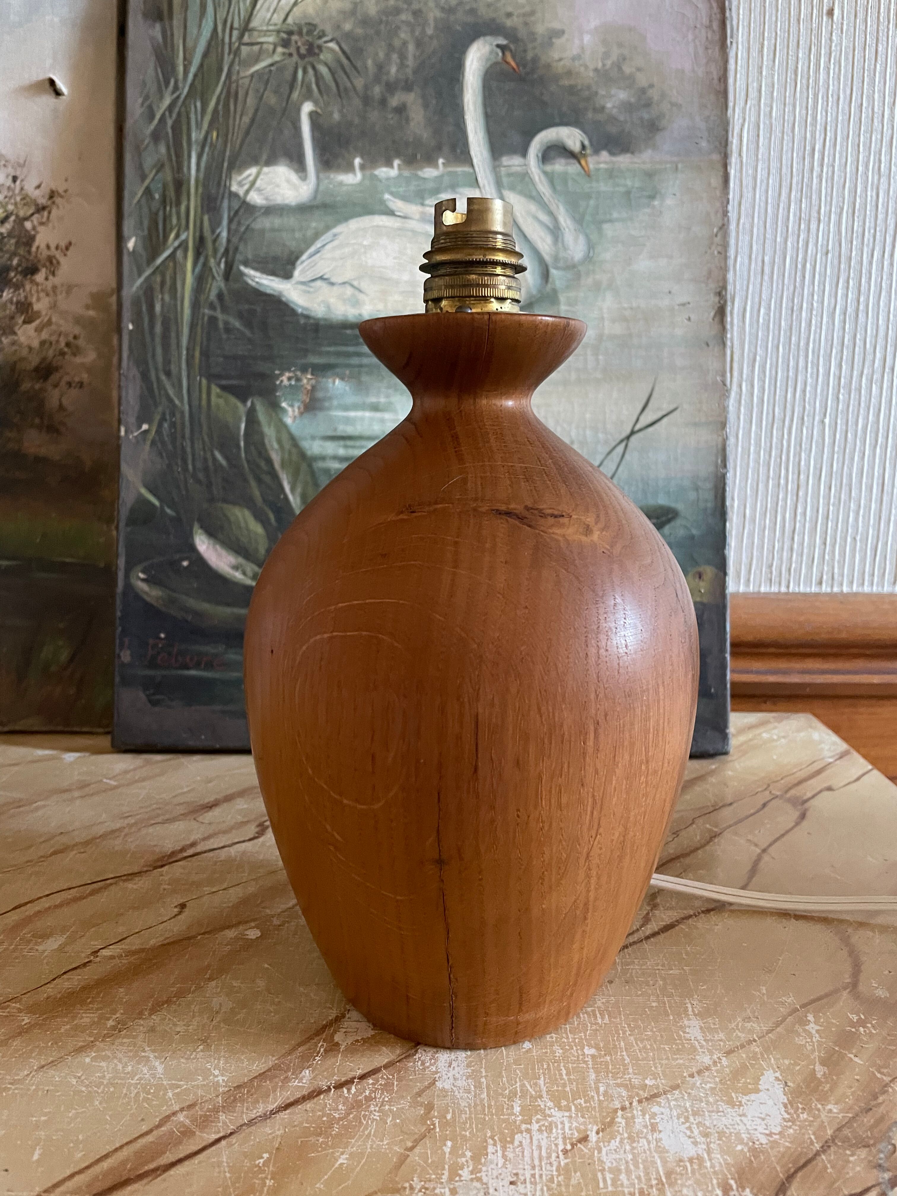 Vintage teak lamp