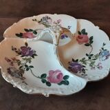 Plat compartiments  porcelaine  original
