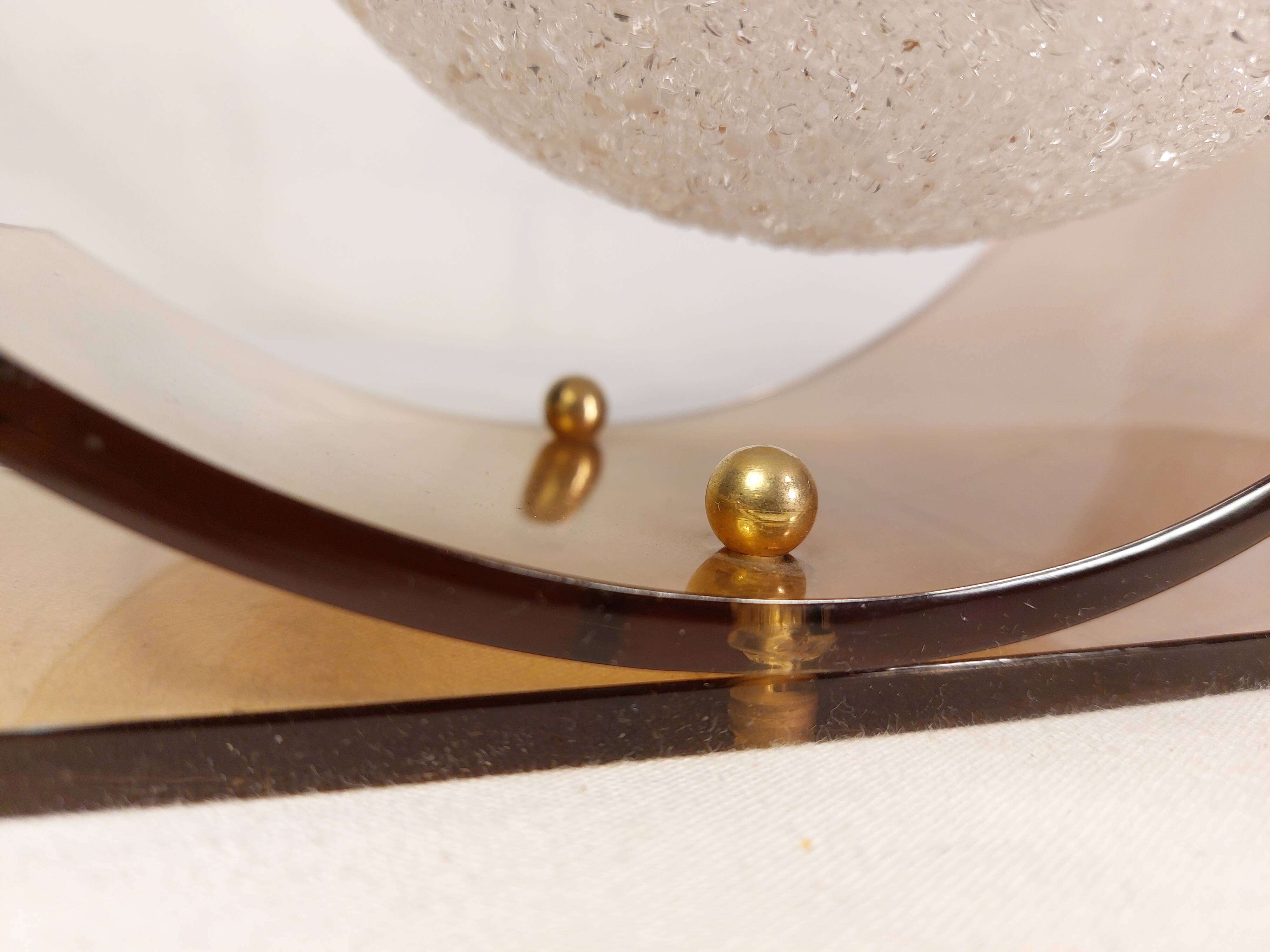 Vintage table lamp in plexiglass and Perspex