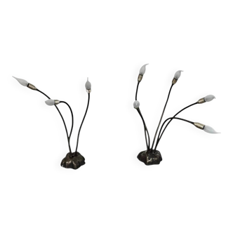 Tom Kater desk - ceiling / table lamps / 1980s / marked