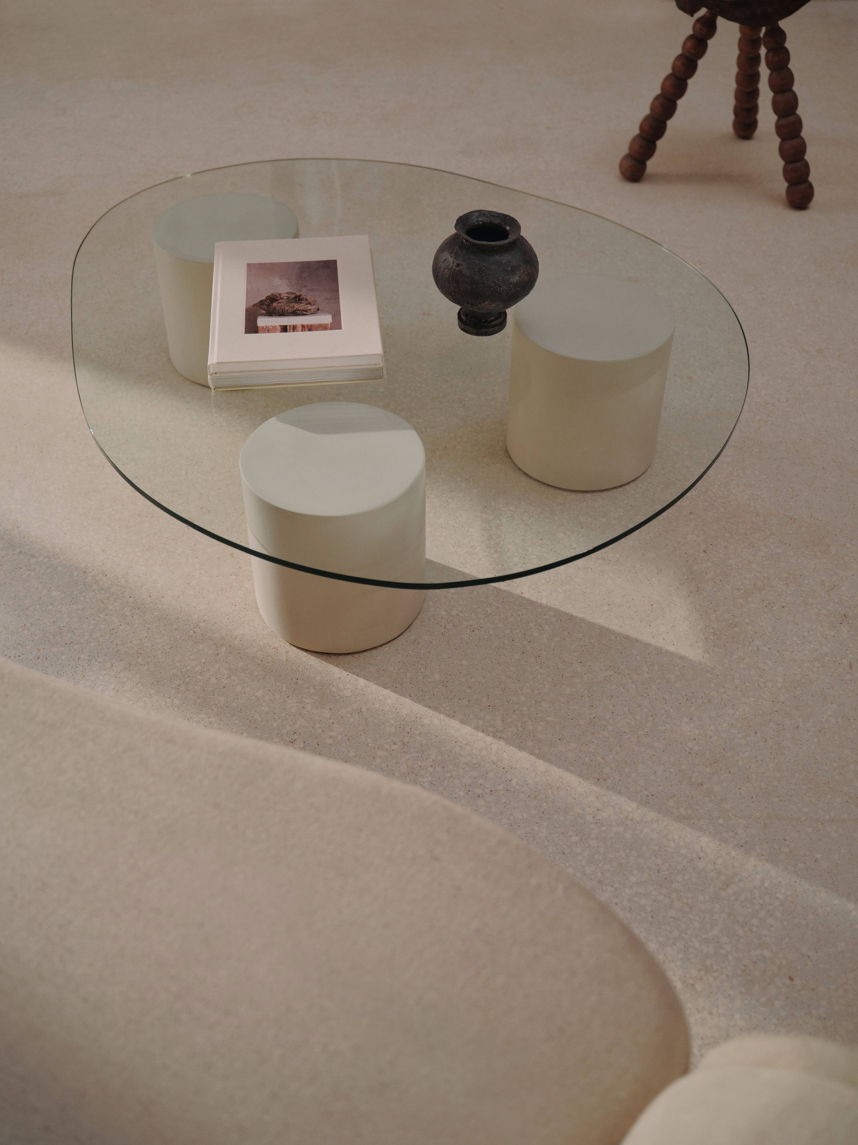 Mattia glass coffee table