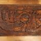 Chinese chest in solid camphor wood carved early 20th century