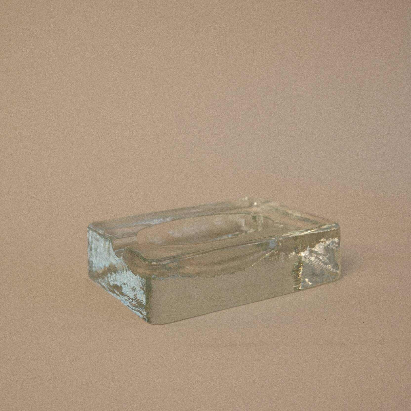 Vintage glass ashtray