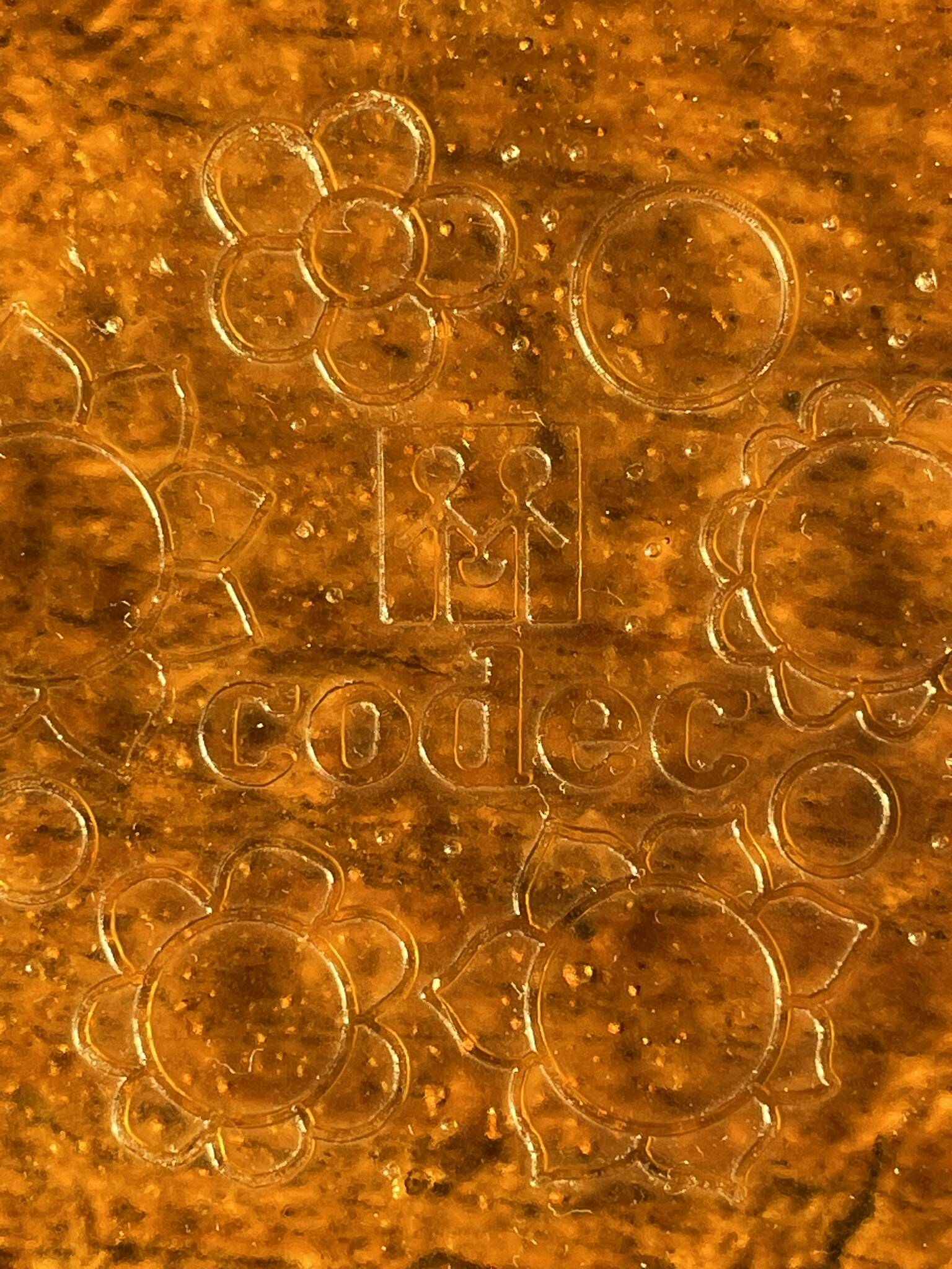 Amber glass salad bowl