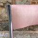 Chaise chrome et velours rose