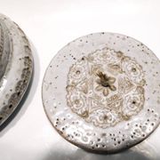 Rare boîte ou bonbonnière en céramique par Aldo Londi pour Bitossi 1960.