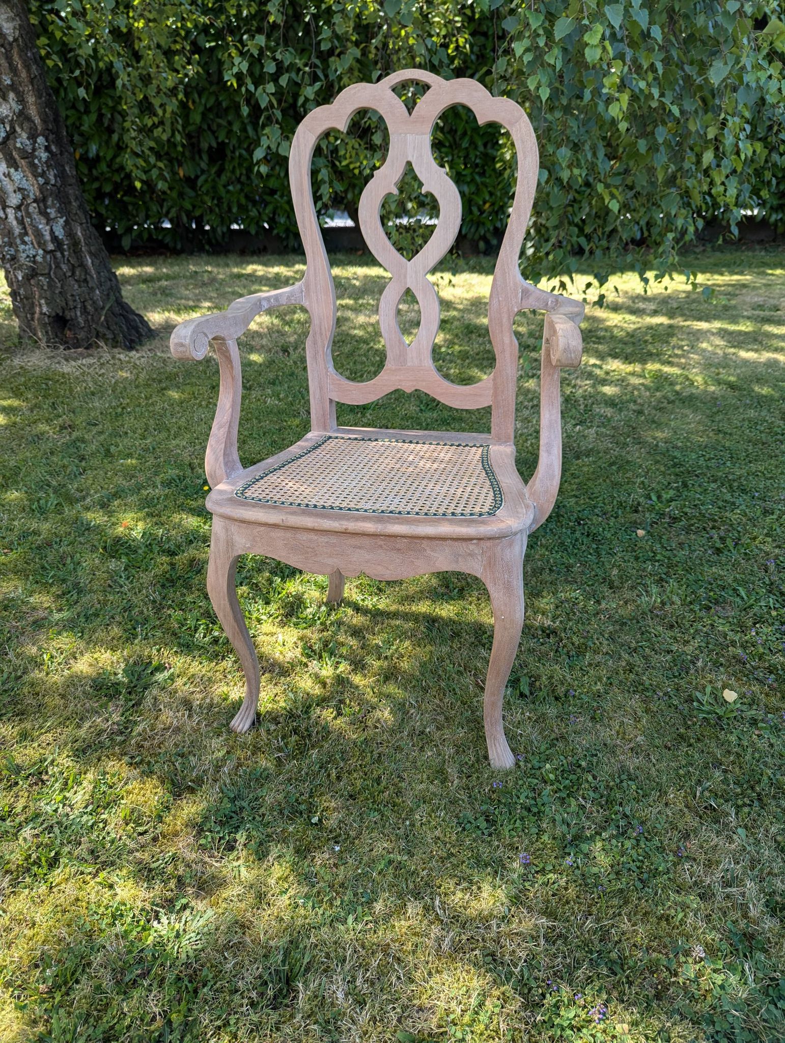Italian cane armchair