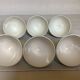 Six small polka dot bowls Boch Frères Belgium