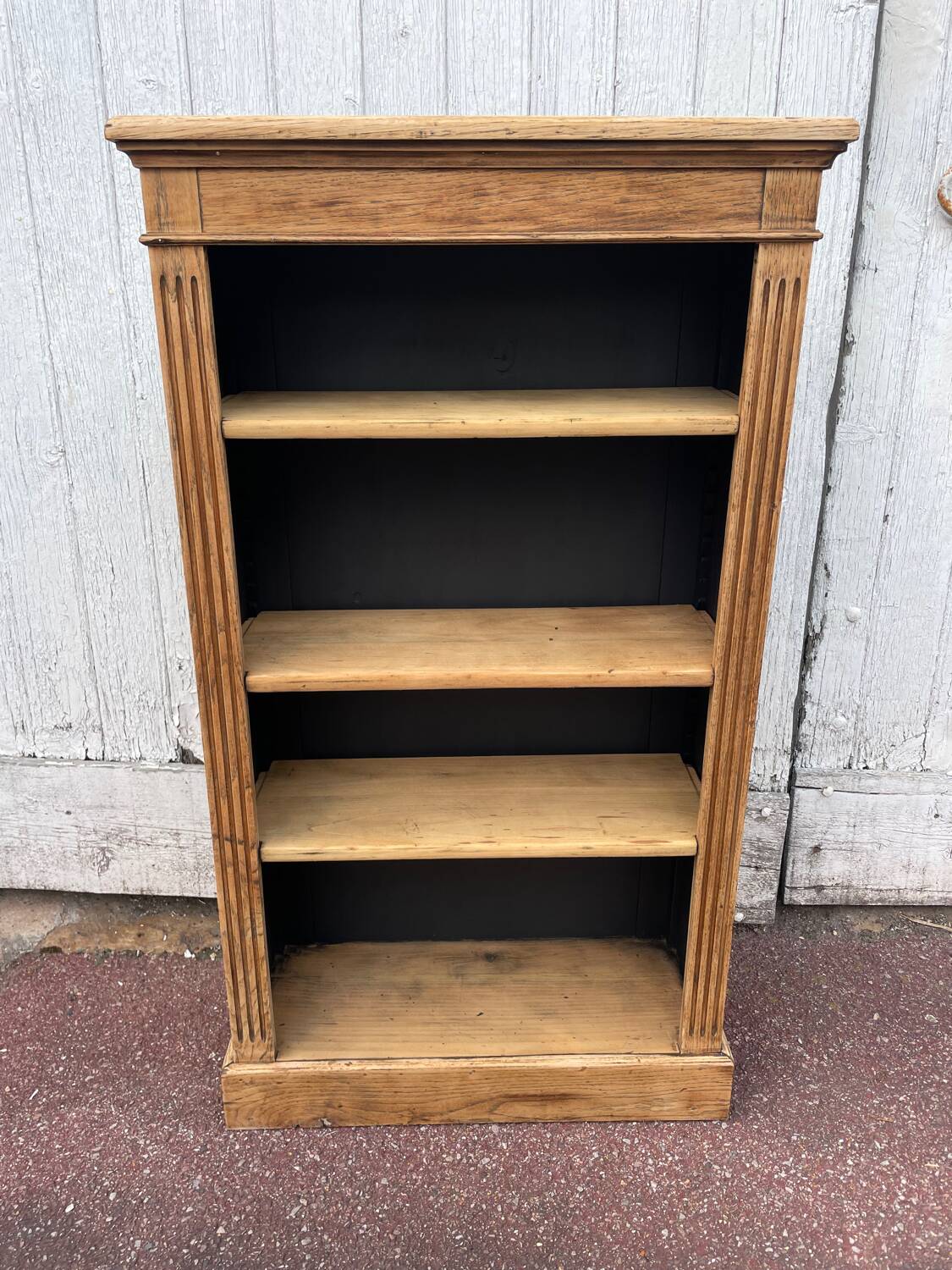 Bibus raw oak bookcase