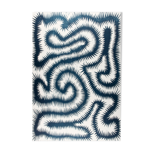 Chenille bleue