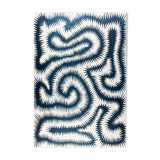 Chenille bleue