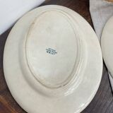 Service plates, iron earth, Sévigné, HB & Cie