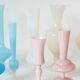 Large opaline vase, pale pink, 1960