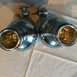 Flacons thermos en métal argenté