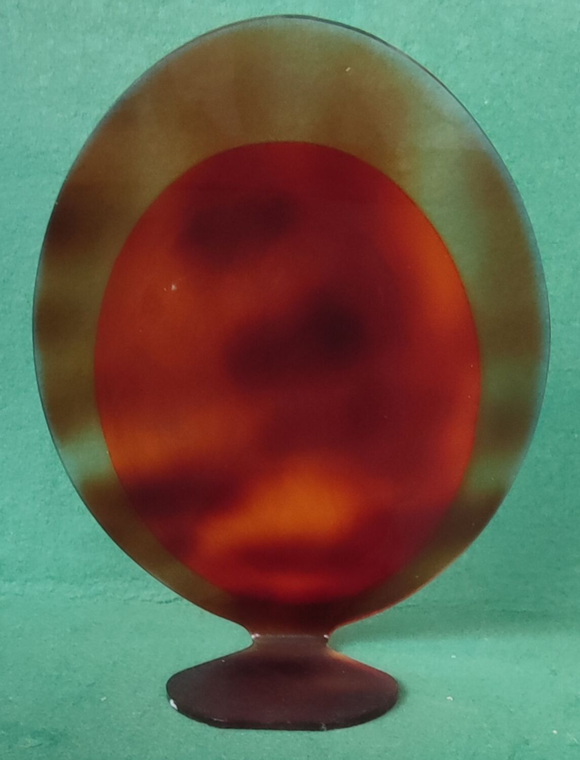 Miroir vintage à poser/plastique fumé