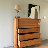 Commode / tiroirs anciens en pin