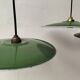 Enameled sheet metal pendant lights